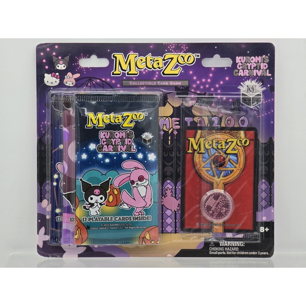 MetaZoo x Sanrio Kuromi's Cryptid Carnival‎ Booster Set, Promo Card, Coin - NEW